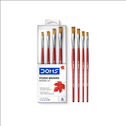 DOMS STUDIO BRUSHES MODEL 67 - 4pcs Flat Brushes